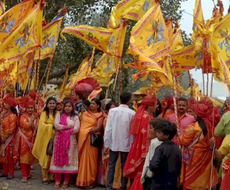 भव्य झांकियों के साथ निकली खाँटू श्री श्याम गुणगान यात्रा 